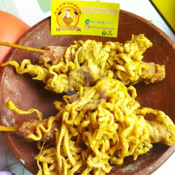 SOSIS MIE AMBYAR | Lesehan Ayam Gepuk Kebun Cengkeh, Raya Air Kuning