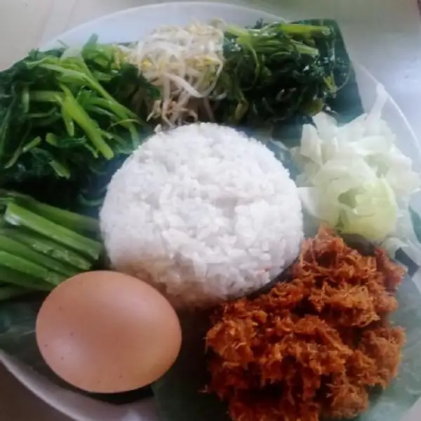 Nasi +sayur+sambal Urap +telor Rebus | Tempe Mendoan Dan Pecel Sayur