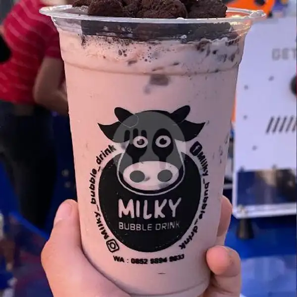 Milky Choco Ori - Medium | Milky Bubble Drink BFC , Gn Merbabu