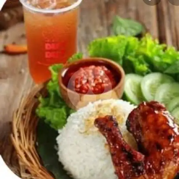 Ayam Bakar / Goreng Lalapan Free Es Teh | Ayam Bakar Omer, Kebalenan Baru
