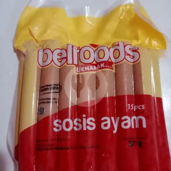 Sosis Ayam Bellfoods Isi 15 pcs ( frozen ) | Dimsum Pempek Baso Aci Dan Frozen Food ADA,Bojong Pondok Terong
