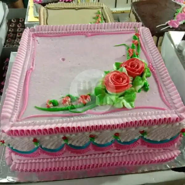Kue Ulang Tahun Tar Pink Ukuran 24 | ANEKA ULANG TAHUN TATA SULE