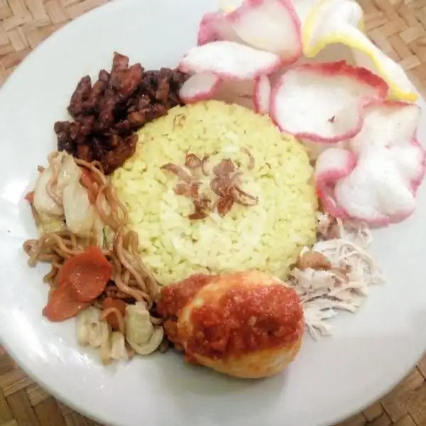 Small Nasi Uduk Kuning Telor Bulat Balado | Lontong Sayur Jabodetabek, Jatiasih