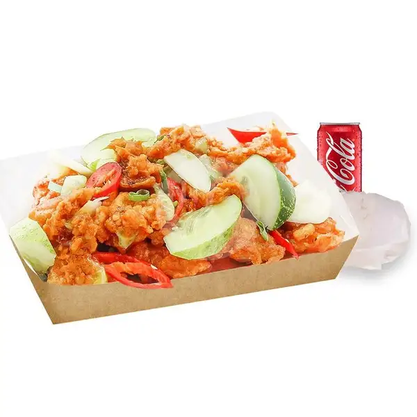 Master Jimbo Sambal Pedas + Nasi + Minum | Fried Chicken Master, Everplate Pintu Air