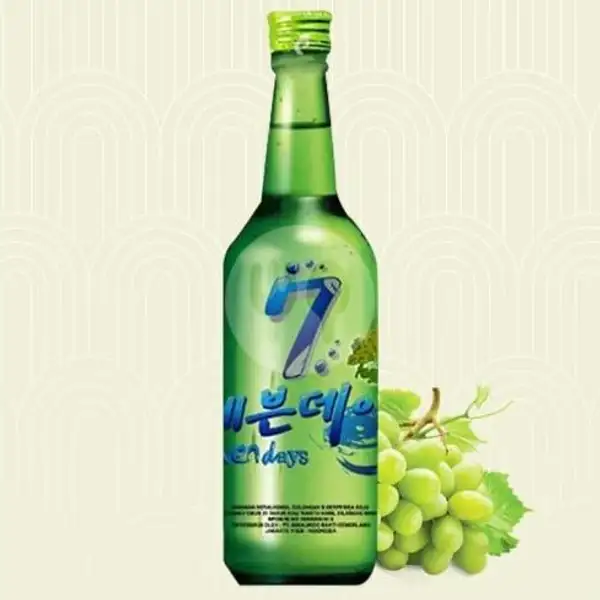Soju Seven Day Grape + Free Kacang Kulit Garuda | Vhanessa Snack, Beer, Anggur & Soju, Puskesmas