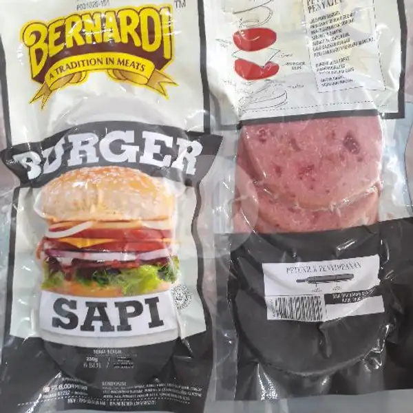 Bernardi Beef Burger 250 Gr | Berkah Frozen Food, Pasir Impun