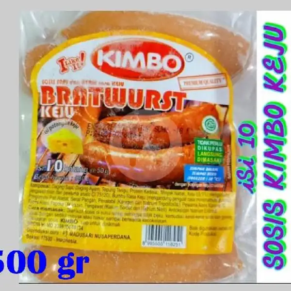Sosis Keju Kimbo 500 gr | Nopi Frozen Food