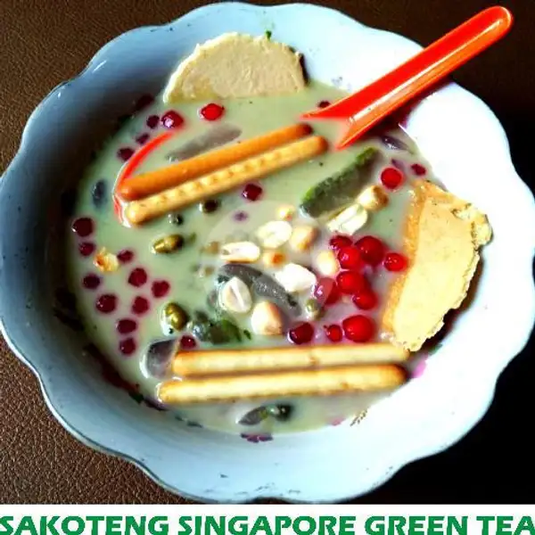 Sekoteng Singapur Green Tea | Ayam kukus happy eet, Peta