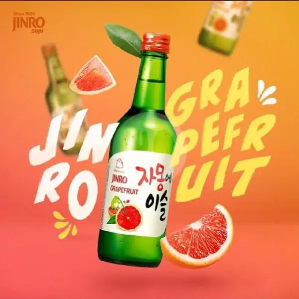 Soju Jinro Grappefruit + Free Yakult | Arnes Beer Snack Anggur & Soju