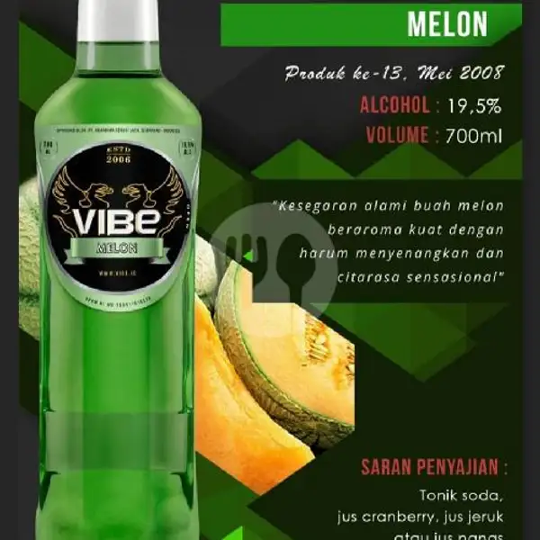 Vibe Melon 700 Ml + Free Schweppes Tonic N Kacang Kulit Garuda | Arnes Beer Snack Anggur & Soju