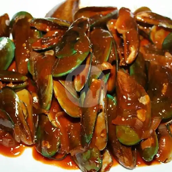 Kerang Hijau Saus Padang | Seafood Kedai Om Chan Kerang, Kepiting & Lobster, Mie & Nasi, Jl.Nyai A.Dahlan