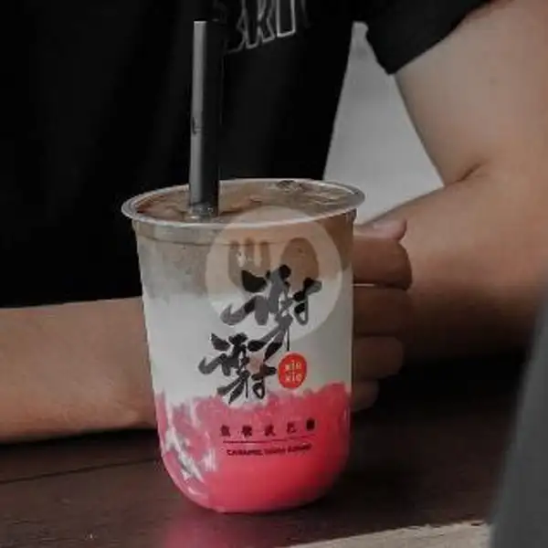 Strawberry Machiato Coffee | Xie Xie Boba, Rinjani