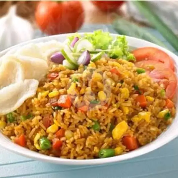 Nasi Goreng Biasa + Es Jerruk | Special Nasi Goreng Suroboyo Cak Juned, Special Nasi Goreng