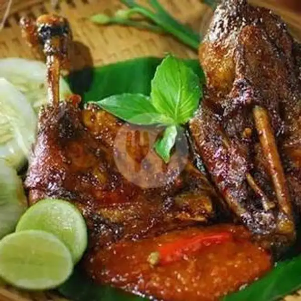 Bebek Bakar+Nasi Putih+Es Teh | Lalapan Anugrah Jaya Kuliner 2, Denpasar