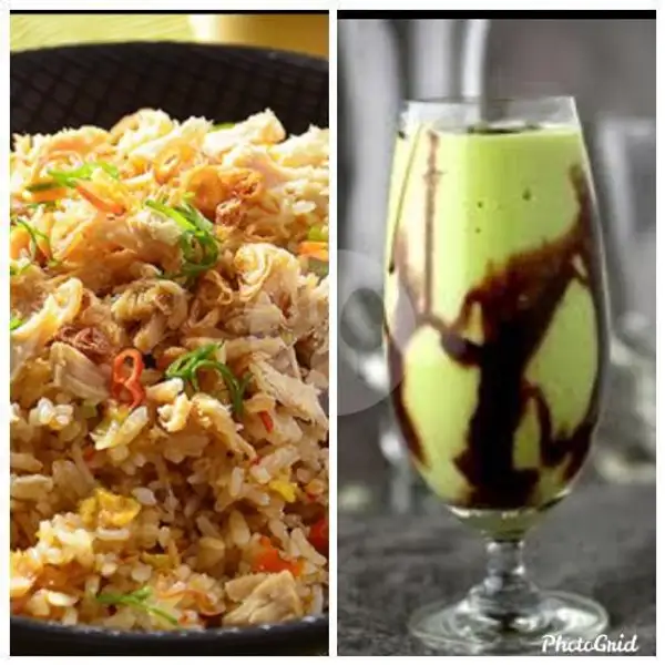 Nasi Goreng Ayam + Telur + Jus Apukat + Krupuk | Immanuel Jus & Aneka Nasi, Krembangan