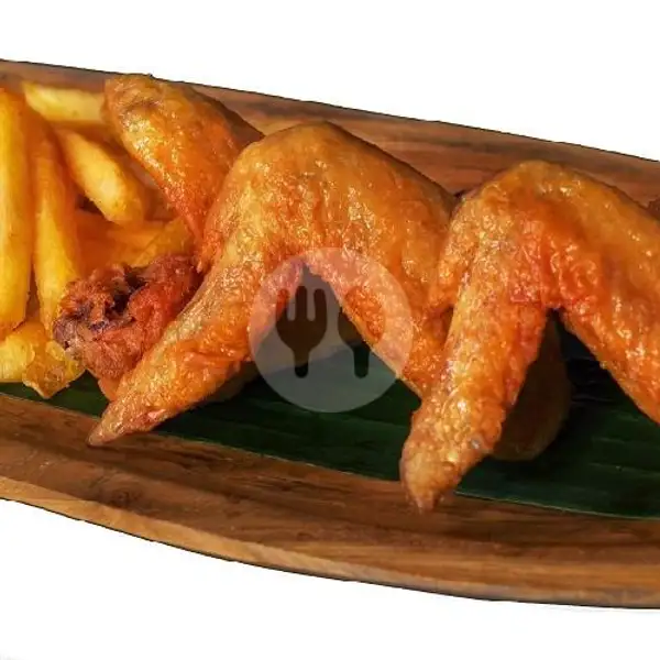 Chicken Wings & French Fries | Kakiang Bakery, Denpasar