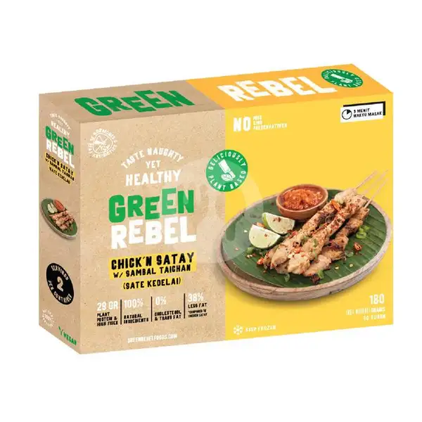 Green Rebel Chick'n Satay (10 pcs) | BURGREENS - Healthy, Vegan, and Vegetarian, Menteng