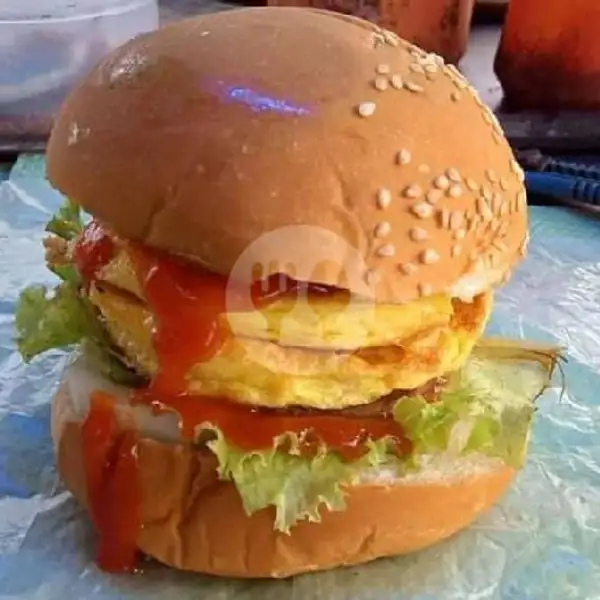 Burger Daging Sapi Mix Telur | Home Burger 