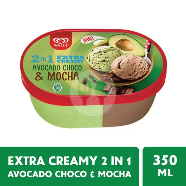 Walls Avocado Moca 350 ml | Ice Cream Walls - Cicadas (Es Krim)