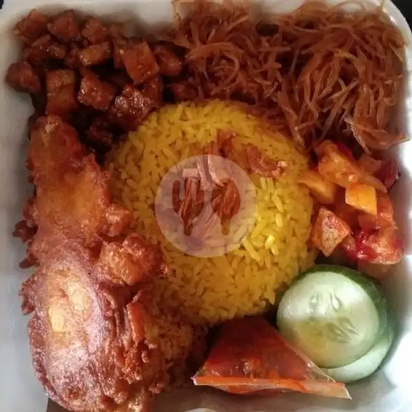 Nasi Kuning Bang Ardy + Ayam Kremes | Nasi Kuning, Nasi Kebuli & Nasi Uduk Bang Ardy