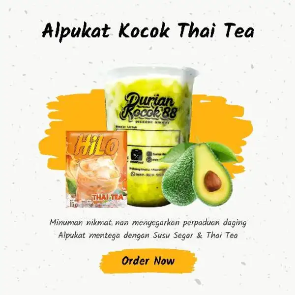 Alpukat Kocok Thai Tea | Ayam Penyet Mas Eko
