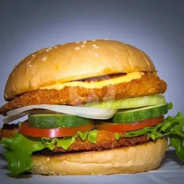 Double Chicken Burger | Burger Time, Bidar