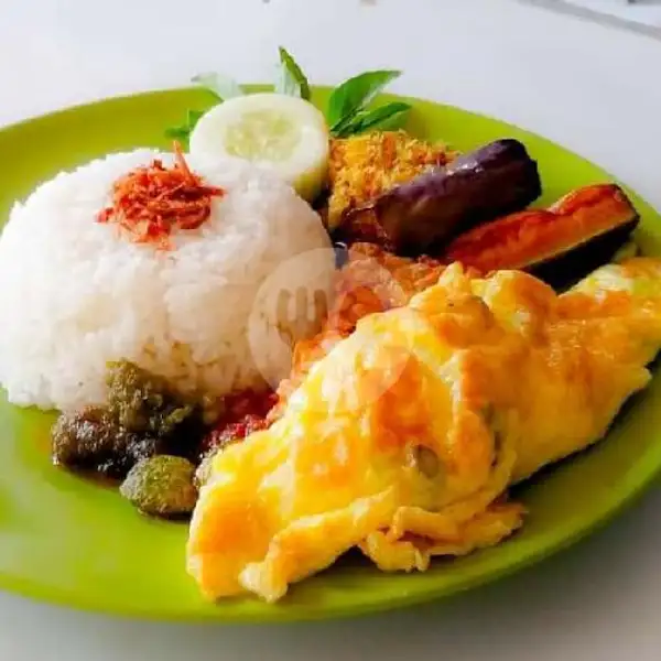 Nasdarnyet (Nasi telur dadar penyet ) | Ayam Geprek Dan Aneka Soto Khasanah, Bekasi Timur