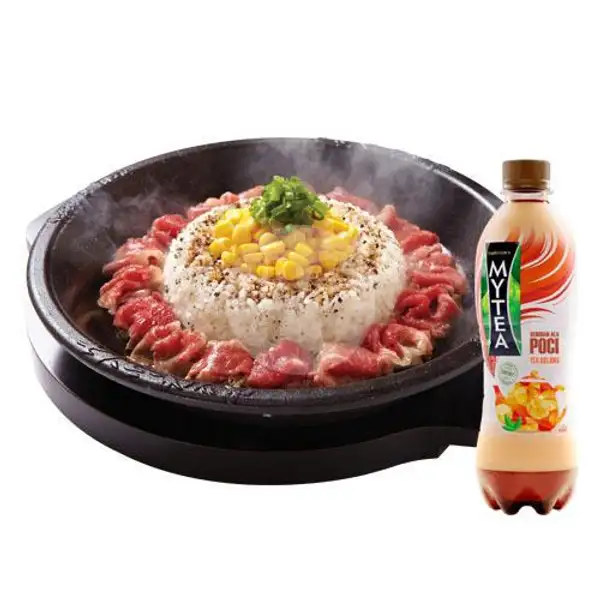 Beef Pepper Rice + MyTea | Pepper Lunch, Grand Batam Mall