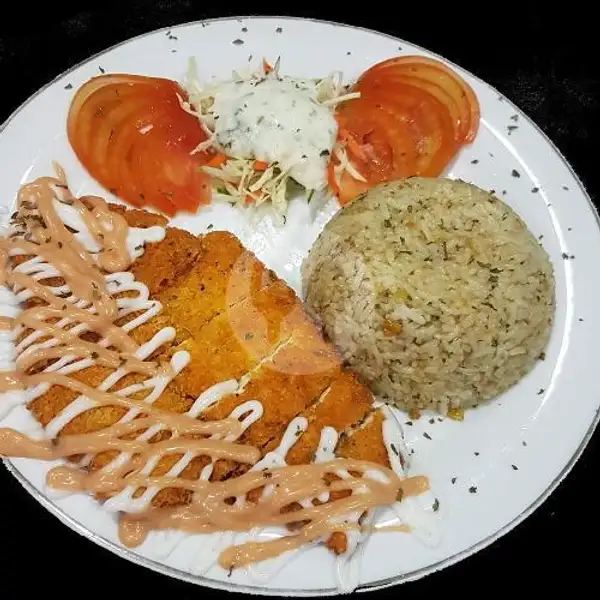 Butter Rice Chicken Katsu | Thavela Cafe & Resto