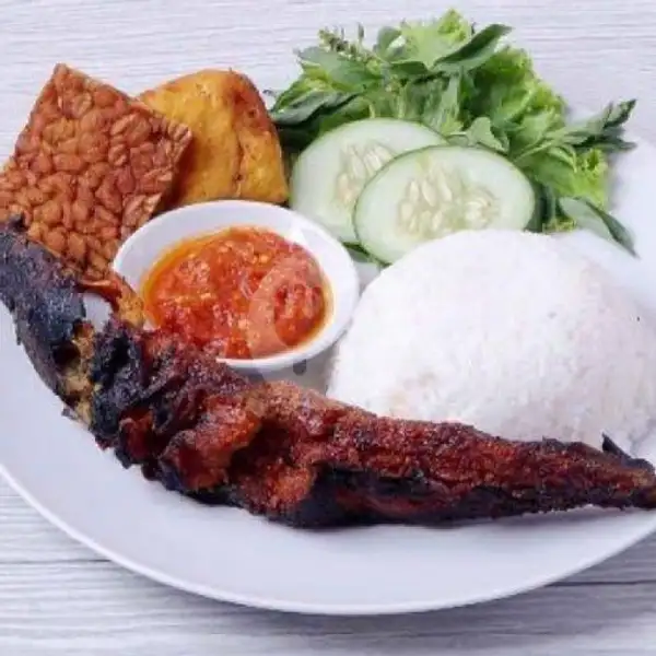 Lele Bakar Complit Nasi Putih | Lalapan Ayam Taliwang Hj.Riyati