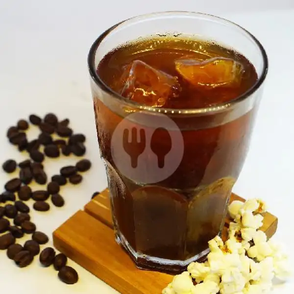 Ice Black Coffee Popcorn | Butter Milk by Gedong Roti - Roti Bakar, Bakery, Coffee & Eatery