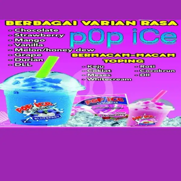 pop ice blander request rasa+toping | warung makan asri
