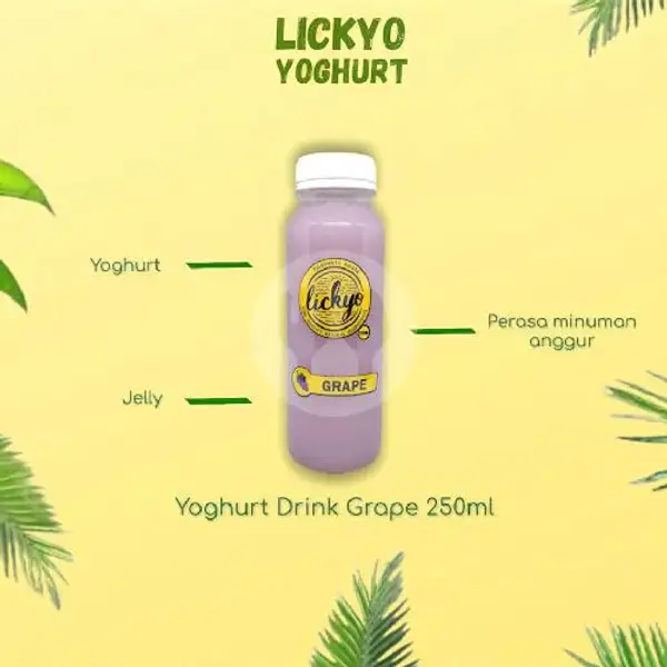 Yoghurt Drink Grape 250ML | LickYo Creamy Yoghurt, Reog
