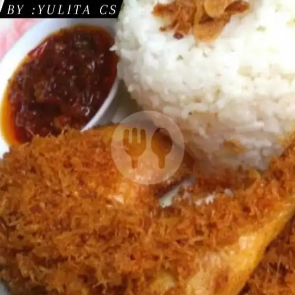 Paket Nasi Ayam Goreng Serundeng | Ayam Goreng Special & Asinan Gang Menur, Bintara 6