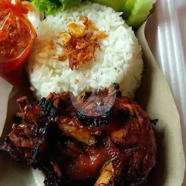 Nasi Uduk Ayam Bakar + Es Teh Manis | Nasi Kuning, Nasi Kebuli & Nasi Uduk Bang Ardy