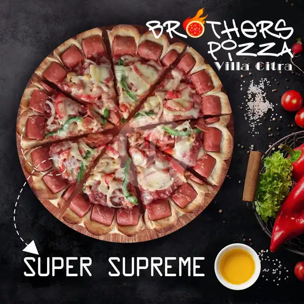 Super Supreme Sausage Crust / Pinggiran Sosis (L) | Brother's Pizza, Antasari Lampung
