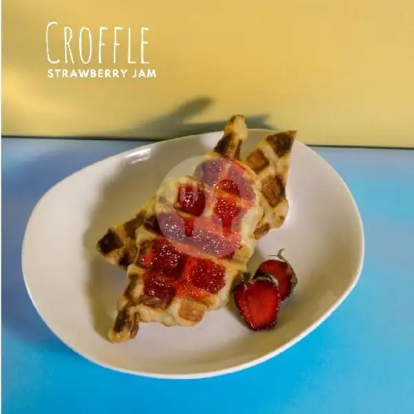 Croffle Strawberry Jam | Ino Kopi, P Tirtayasa