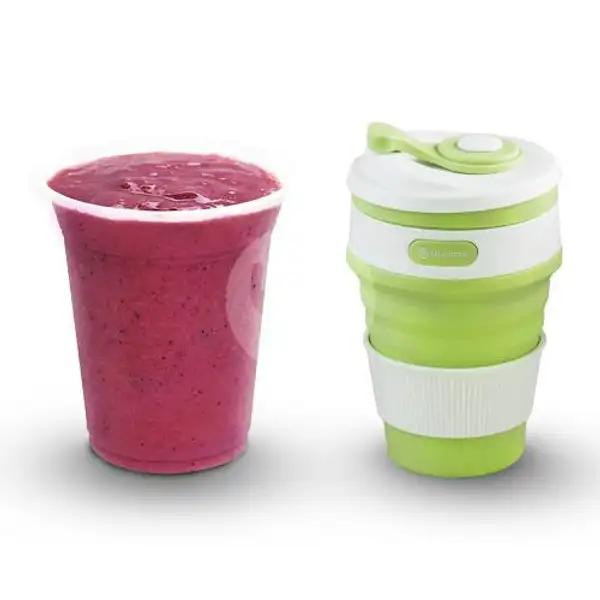 All Natural Smoothies + Collapsible Cup | SaladStop!, Grand Indonesia (Salad Stop Healthy)