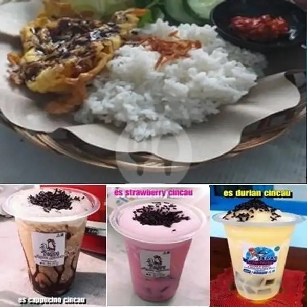 Paket Murah 1 ( Dadar Kecap Plus Milkshake) | Teras Ayam Bacem, Margo Rejo