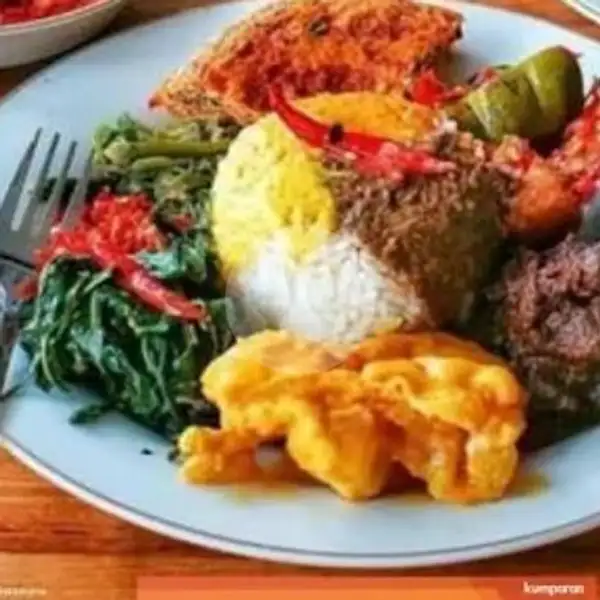 Nasi Padang(Udang Goreng) | Love Vegetarian, Batam Kota