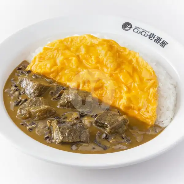 Beef, Mushroom & Scrambled Egg Curry | Curry House Coco Ichibanya, Grand Indonesia