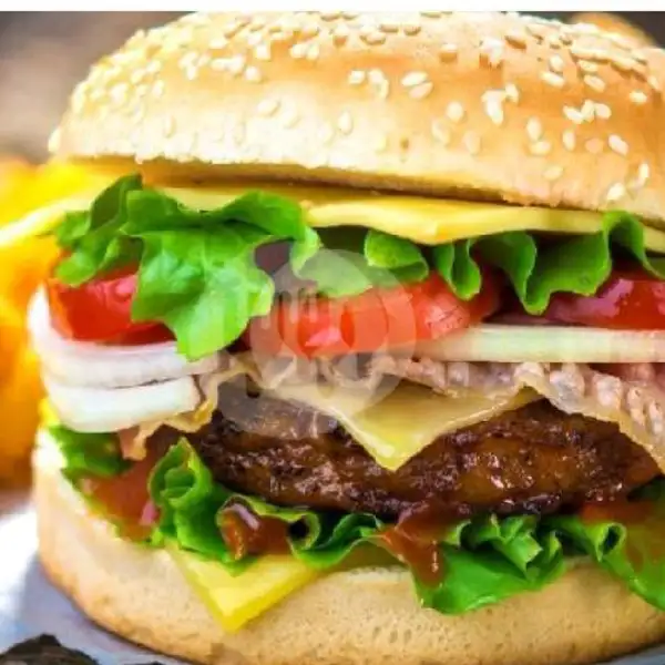 Paket Kenyang Ber3 | Burger & Roti Bakar Bening, H. Sulaeman
