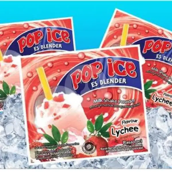 Pop Ice Lychee | Nasi Tempong Ayam Bakar Taliwang Mbak Silvi