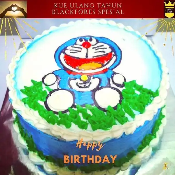 Kue Ulang Tahun Spesial Cookies, Karakter Doraemon, Uk : 22x22 | Kue Ulang Tahun ARUL CAKE, Pasar Kue Subuh Senen