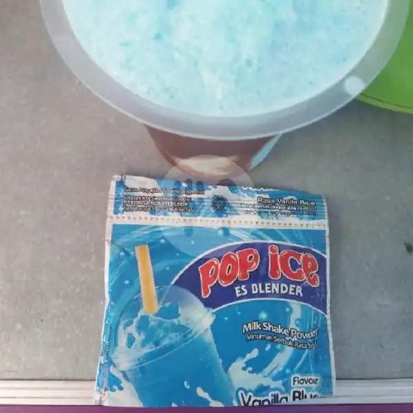 Pop Ice Vanilla Blue | Pentol Rebus Dan Es Teh Dua Daun, Cendana