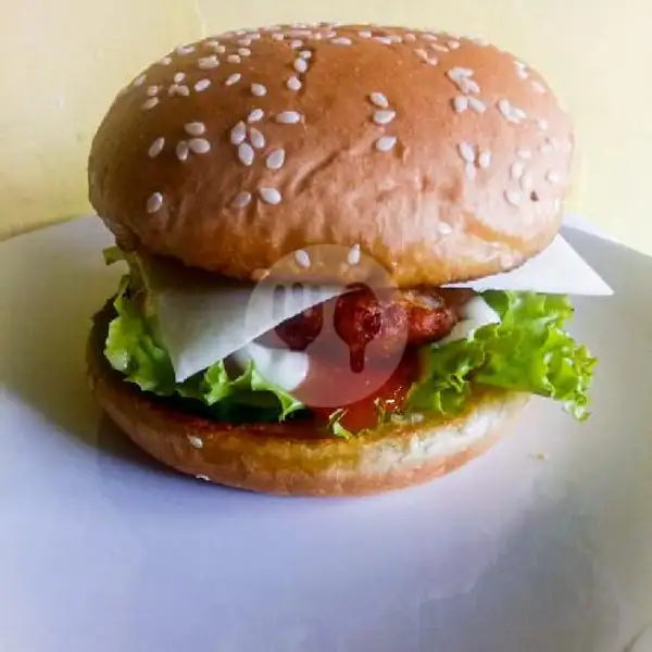 Chiken Burger Extra Chesse | L Kitchen, Kutu Asem Rt 01 Rw 16, Sinduadi, Mlati, Sleman
