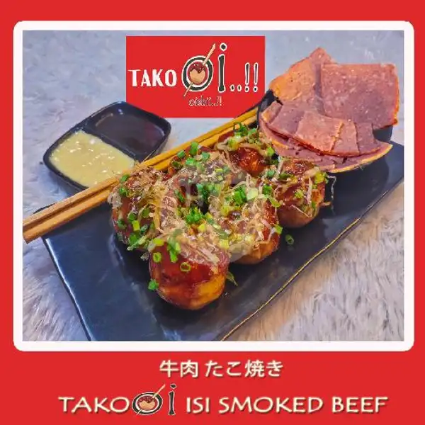 TakoOi..!! isi Smoked Beef (6 pcs) | Takoyaki TakoOi..!!