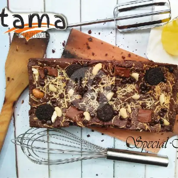 Brownies Bakar Tama Special Topping | Brownies Bakar Tama, Melong Raya