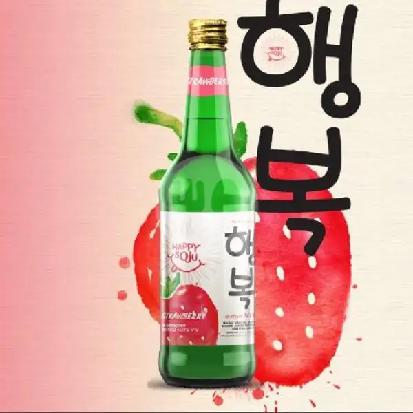 Happy Soju Strawberry 360ml | Buka Botol Green Lake