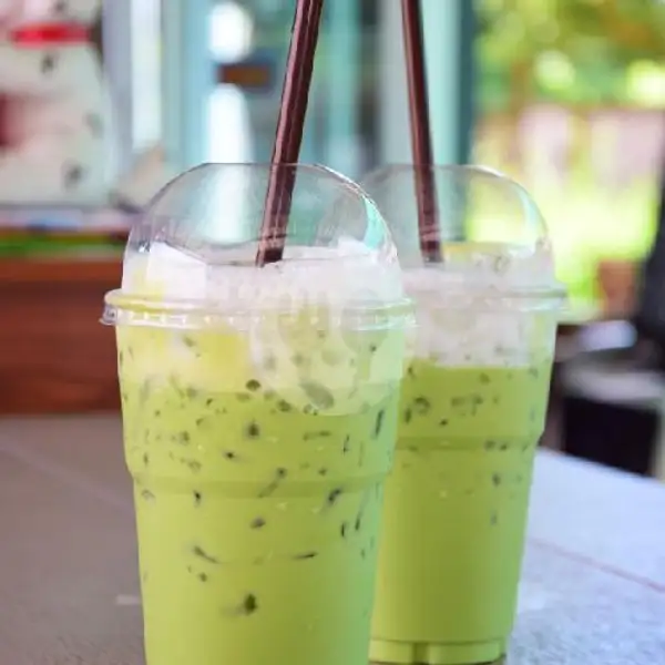 Ice Green Tea (Instan) | Takoyaki Okonomiyaki Pisang Keju Rania